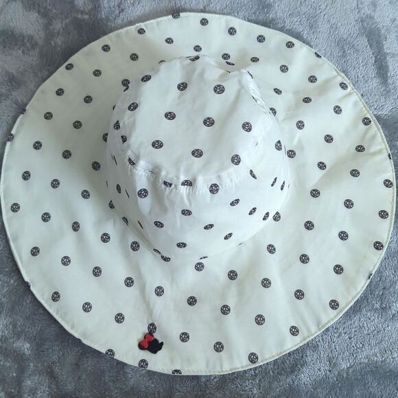 Disney Accessories - Disney Parks Authentic Original Adult OS Floppy Sun Hat Minnie Mouse Dot White